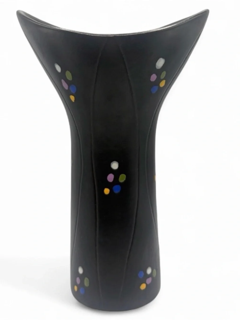 Hjordis Oldfors Poang Series Handmade Hand Painted Pottery Vase, Upsala Ekeby